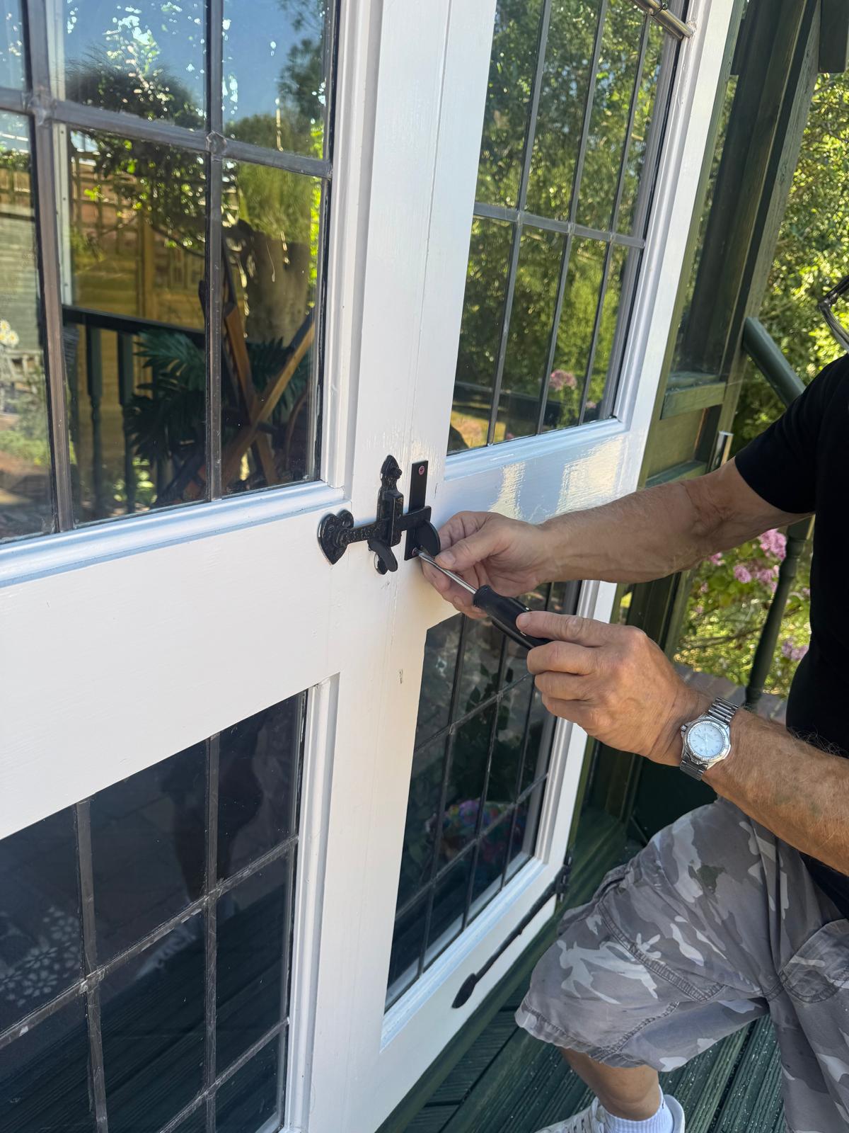 Cast Iron Door Latch Repair